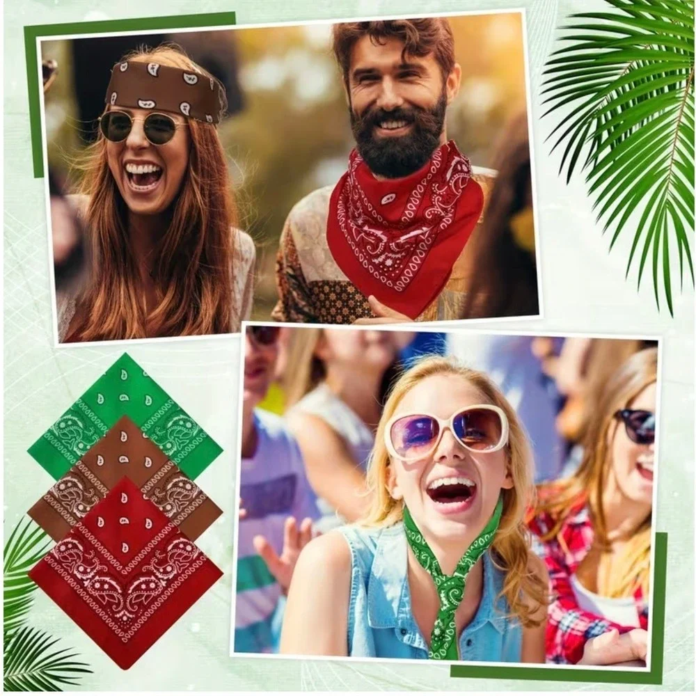 Paisley Bandana Scarf Head Wrap Face Covering 22